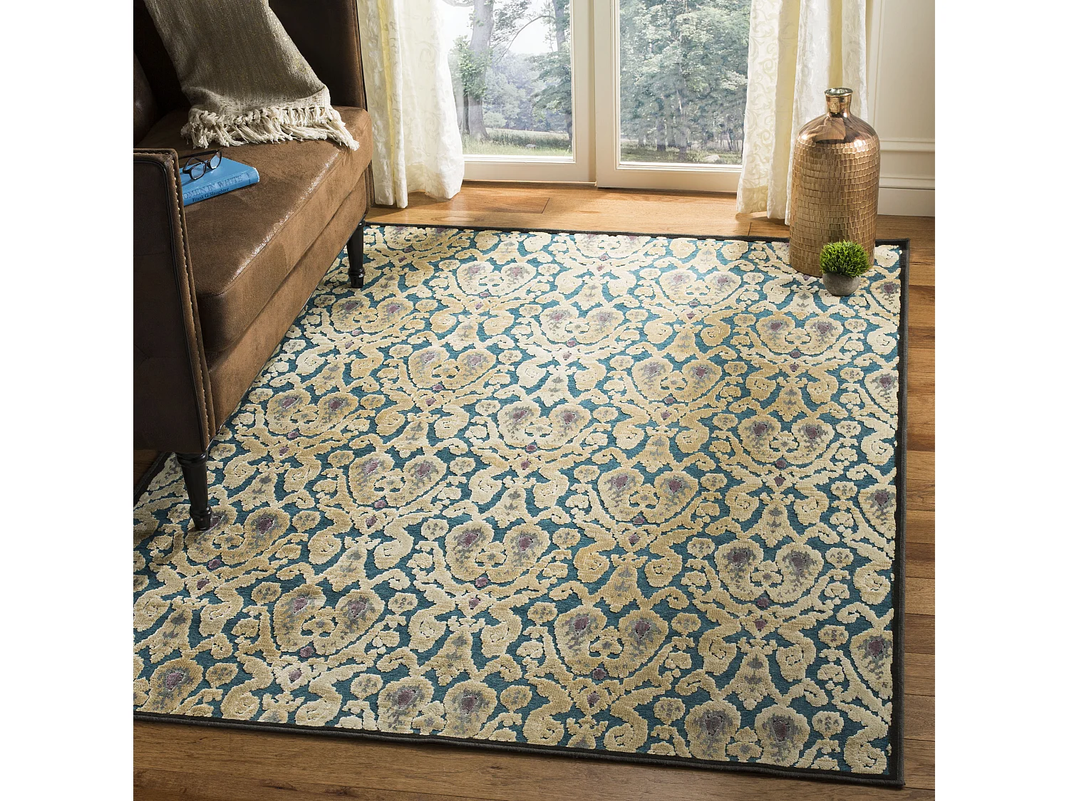 Tapis Jaune/Gris 160 X 229 cm - Dandi