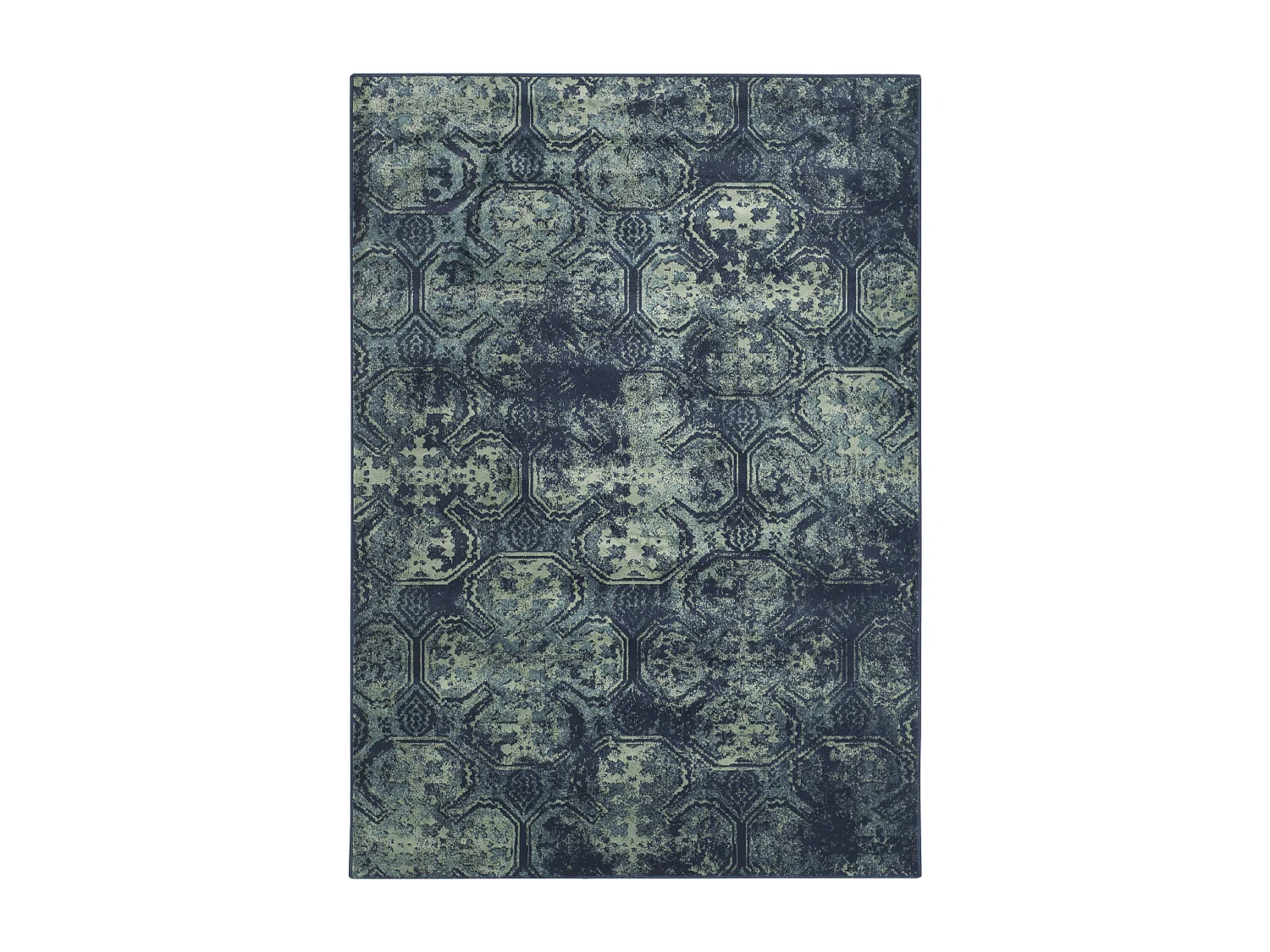 Tapis Bleu Marine/Multicolore 122 X 170 cm - Rashida