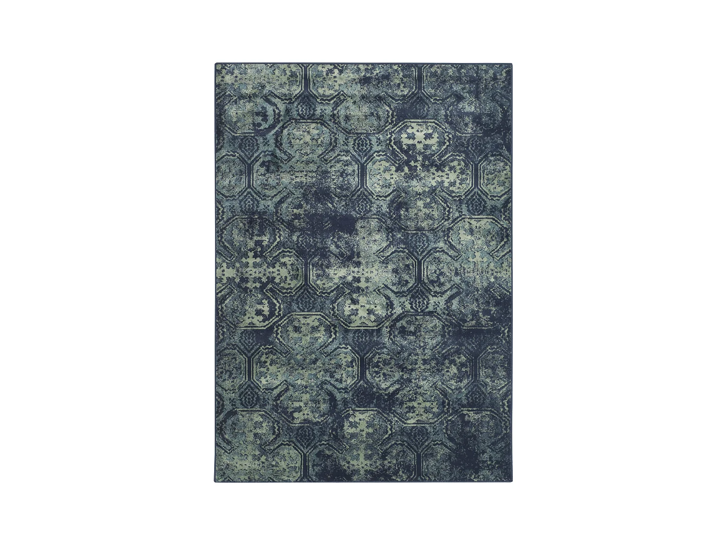 Tapis Bleu Marine/Multicolore 122 X 170 cm - Rashida