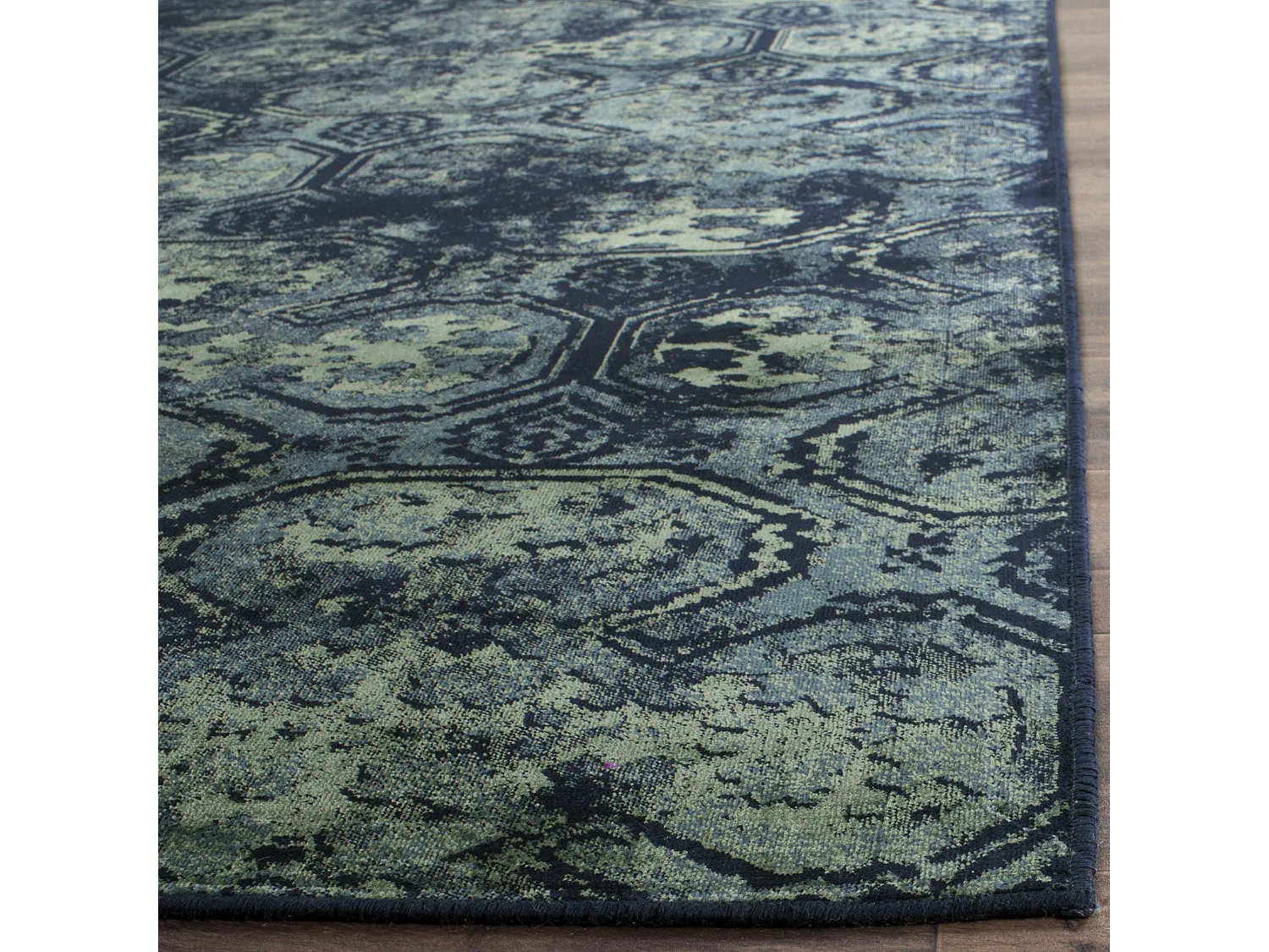 Tapis Bleu Marine/Multicolore 122 X 170 cm - Rashida