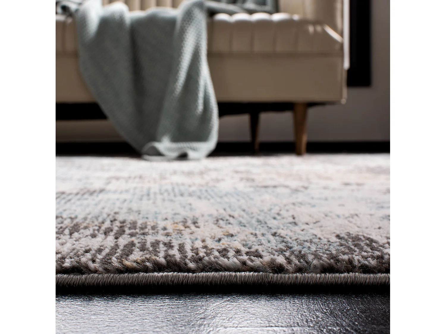 Tapis Gris/Bleu 160 X 229 cm - Brittany