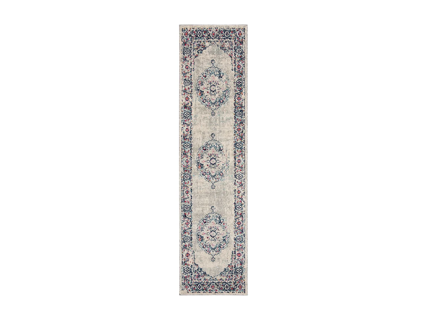 Tapis Gris/Rose 61 X 244 cm - Madeline