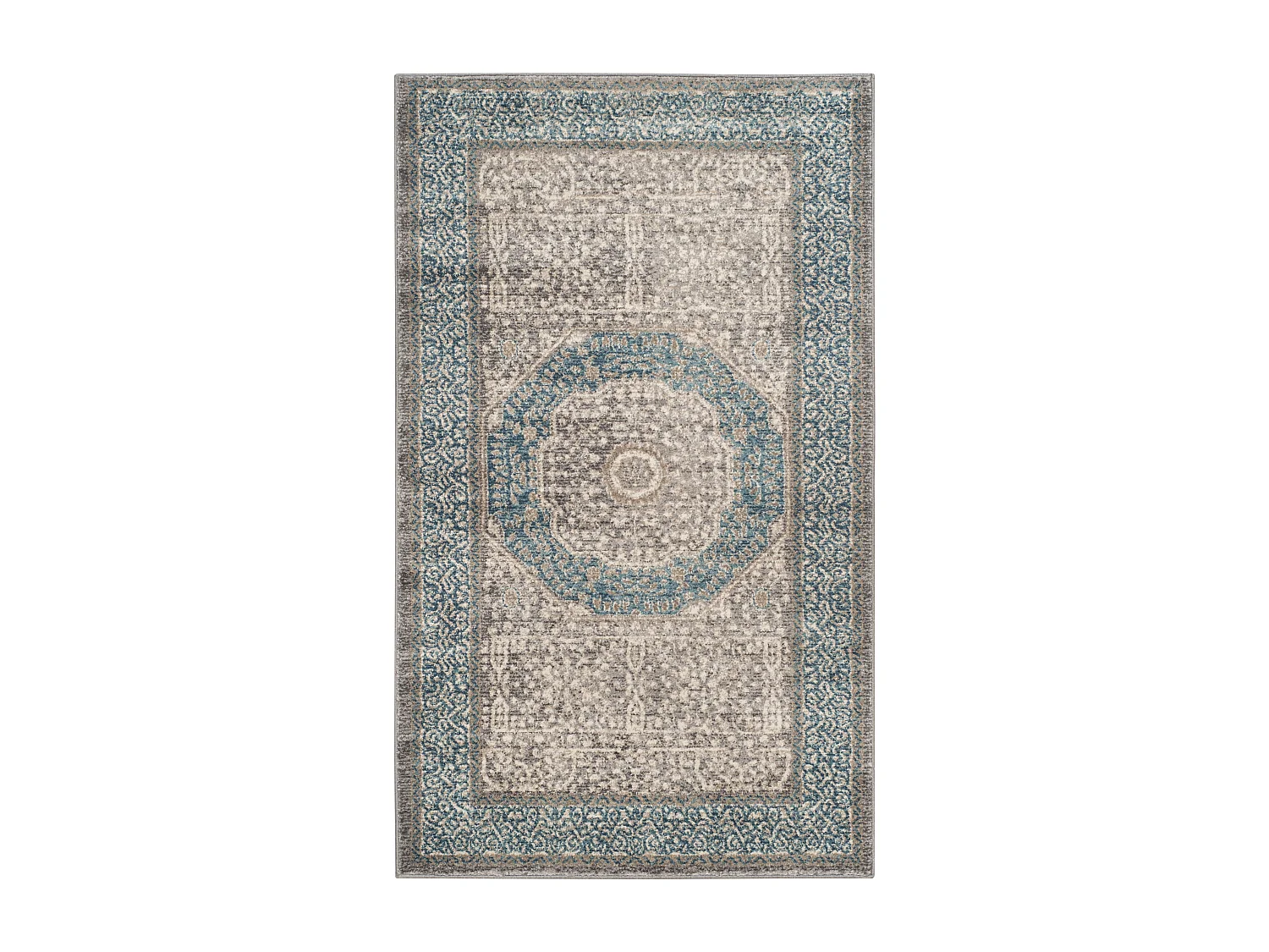 Tapis Gris/Bleu 122 X 170 cm - Kameni