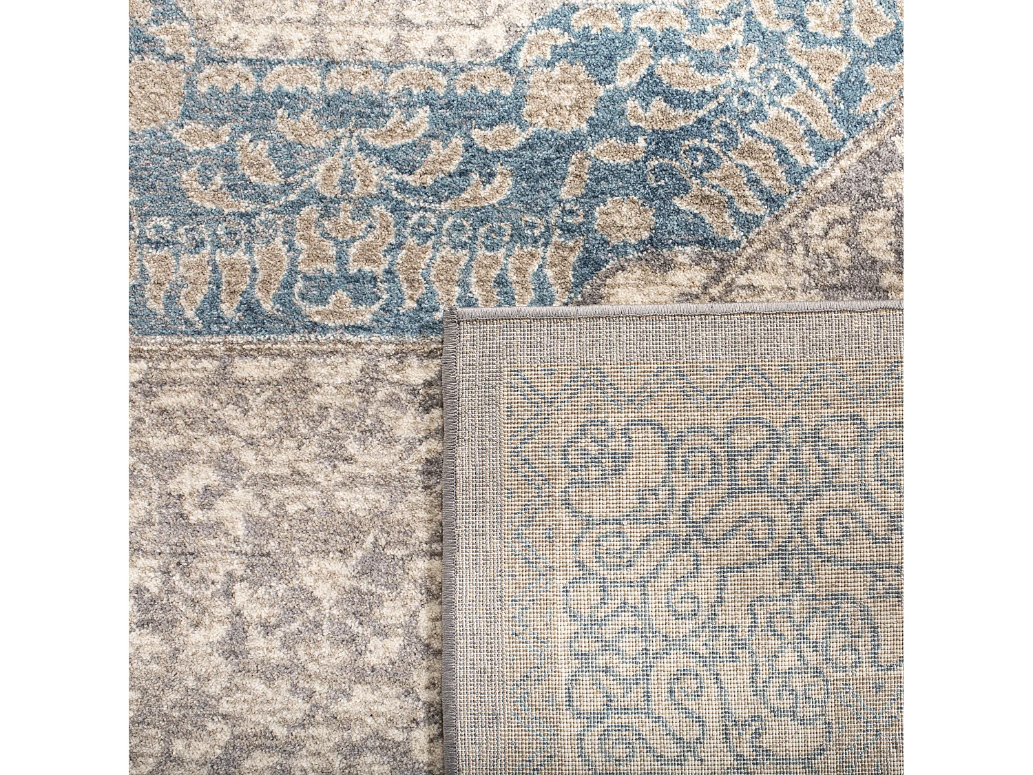 Tapis Gris/Bleu 122 X 170 cm - Kameni