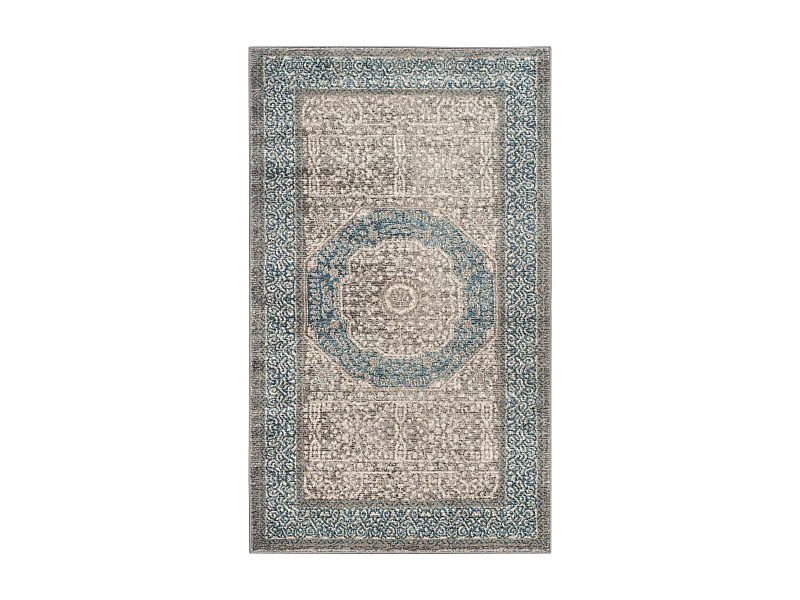 Tapis Gris/Bleu 122 X 170 cm - Kameni