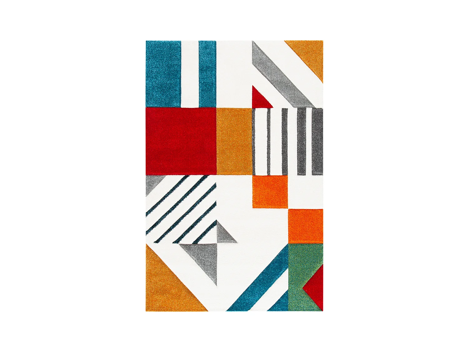 Tapis Neutre/Bleu 122 X 183 cm - Dominique
