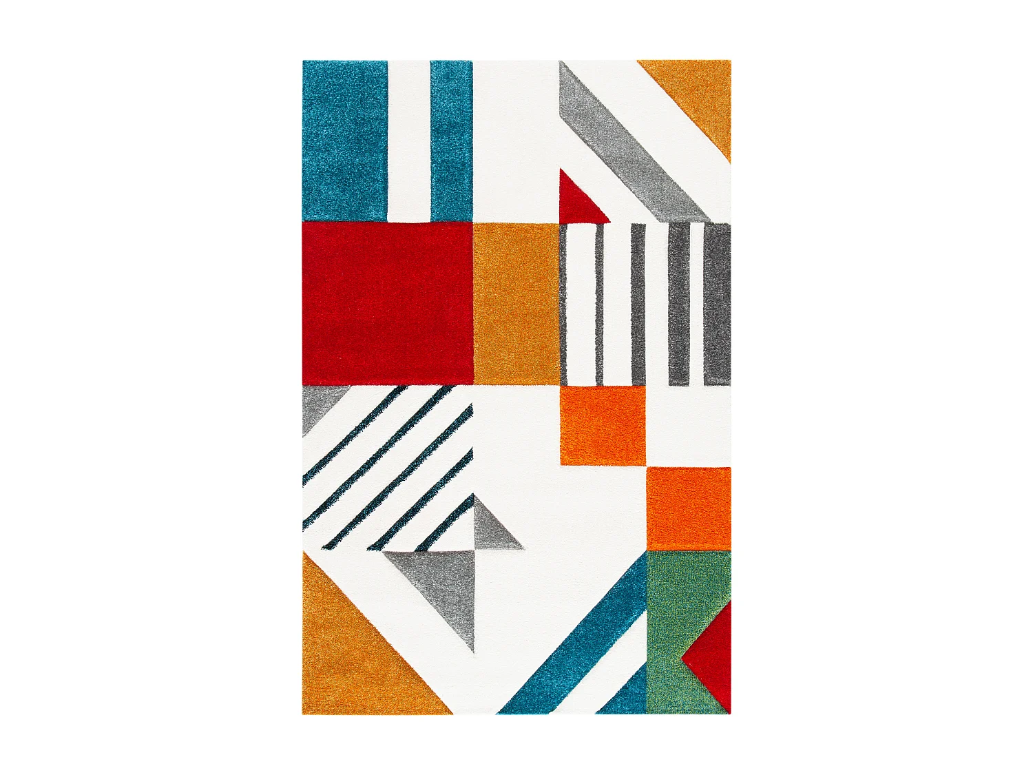 Tapis Neutre/Bleu 122 X 183 cm - Dominique