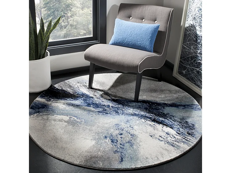 Tapis Bleu 122 X 122 cm - Consuela