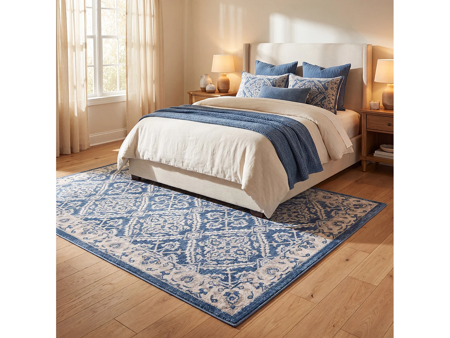 Tapis Bleu/Neutre 183 X 274 cm - Bryn