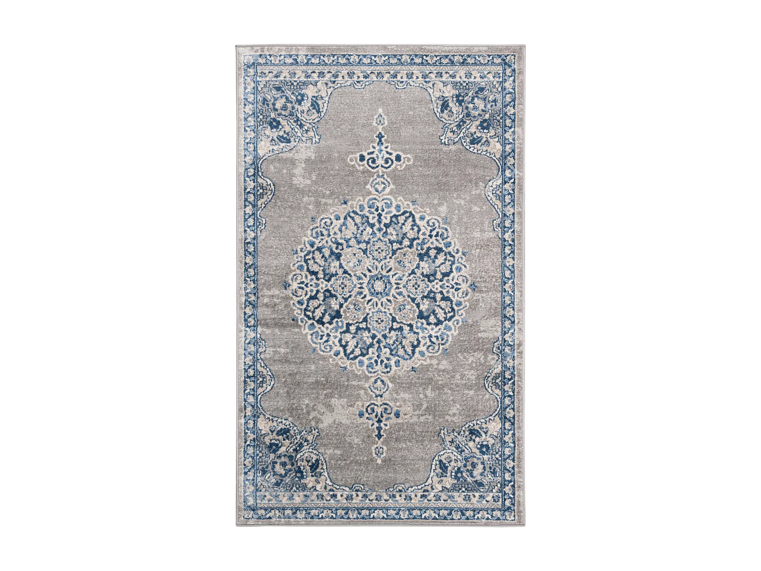 Tapis Gris/Bleu 91 X 152 cm - Janie