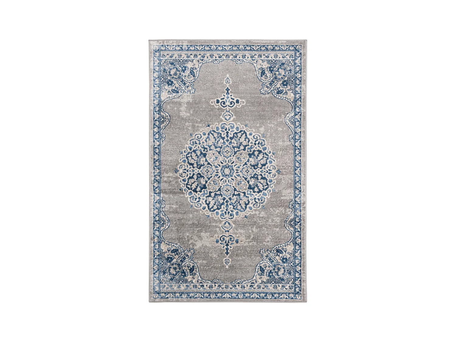Tapis Gris/Bleu 91 X 152 cm - Janie
