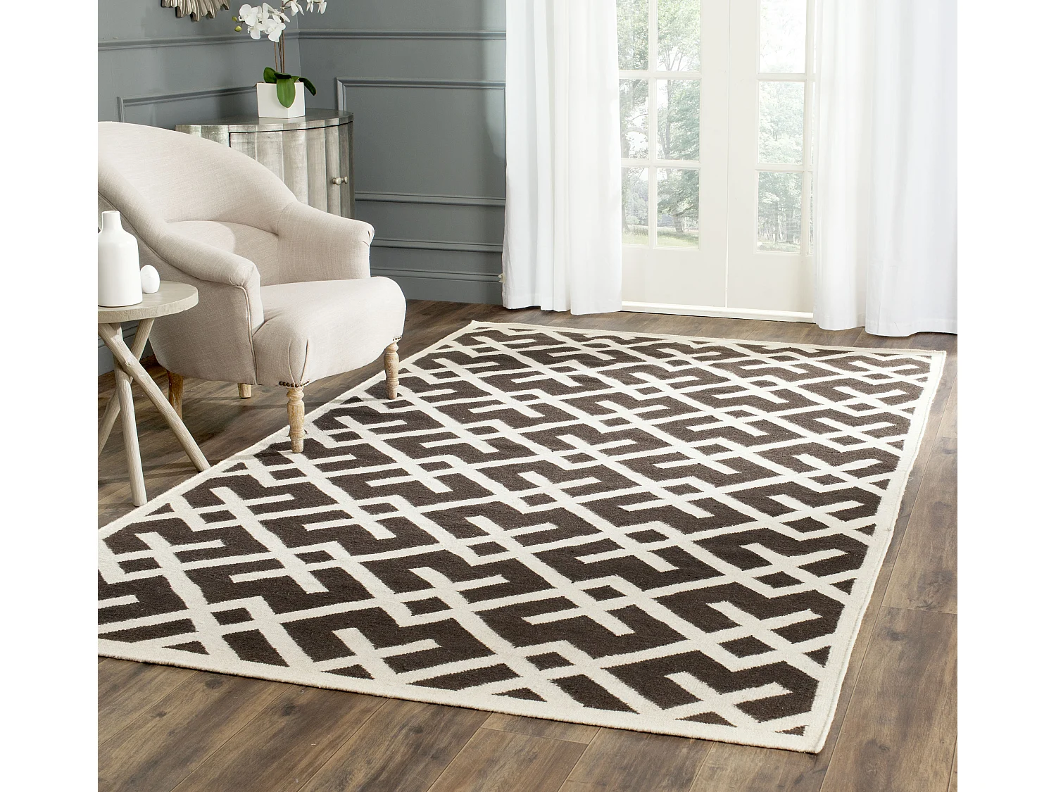 Tapis Marron/Neutre 122 X 183 cm - Marion