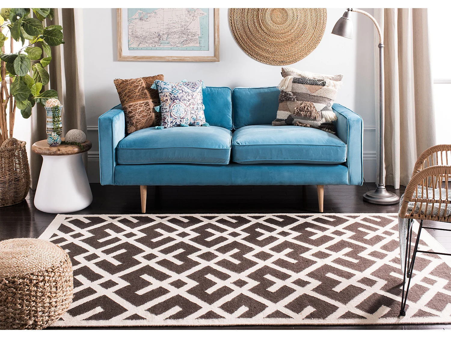 Tapis Marron/Neutre 122 X 183 cm - Marion