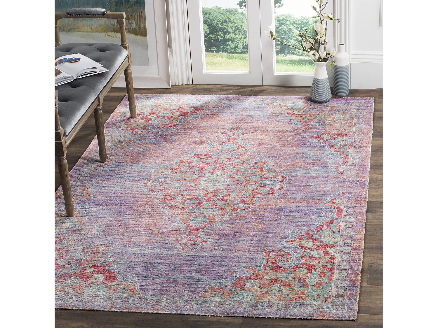 Tapis Violet/Rose 122 X 183 cm - Duane