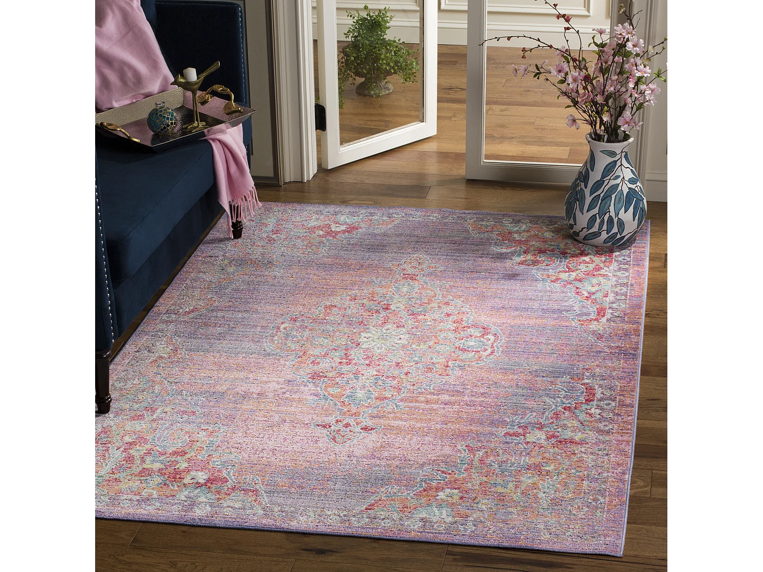 Tapis Violet/Rose 122 X 183 cm - Duane
