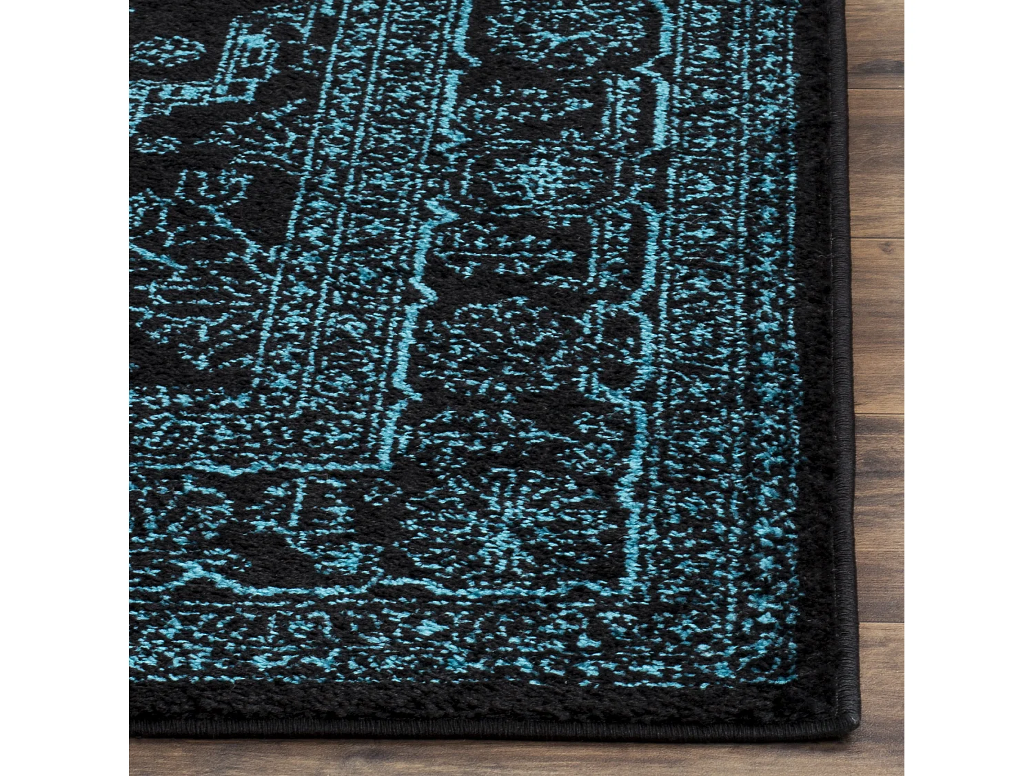 Tapis Noir/Bleu 122 X 183 cm - Arianwen