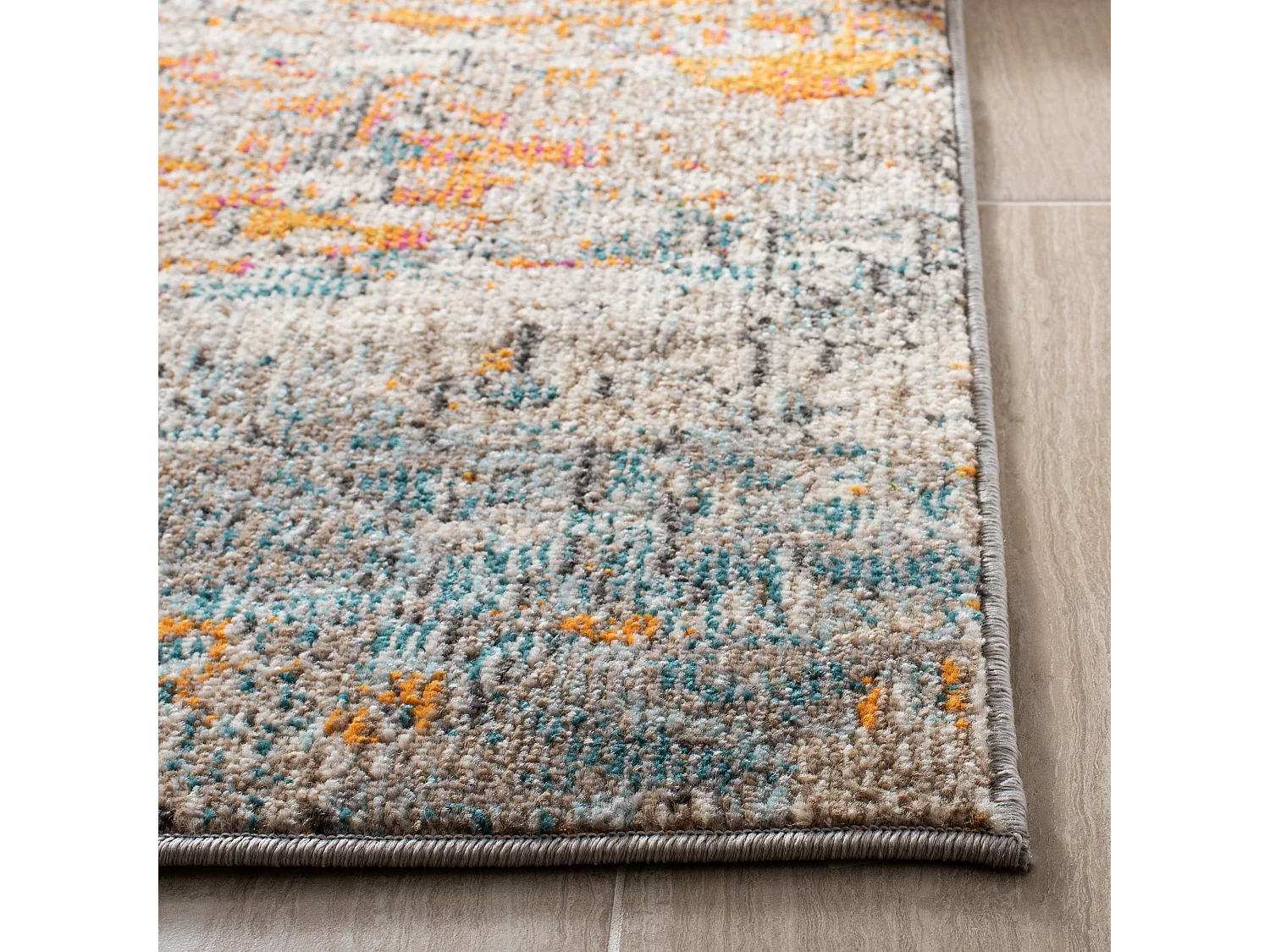 Tapis Gris/Orange 160 X 229 cm - Manjor