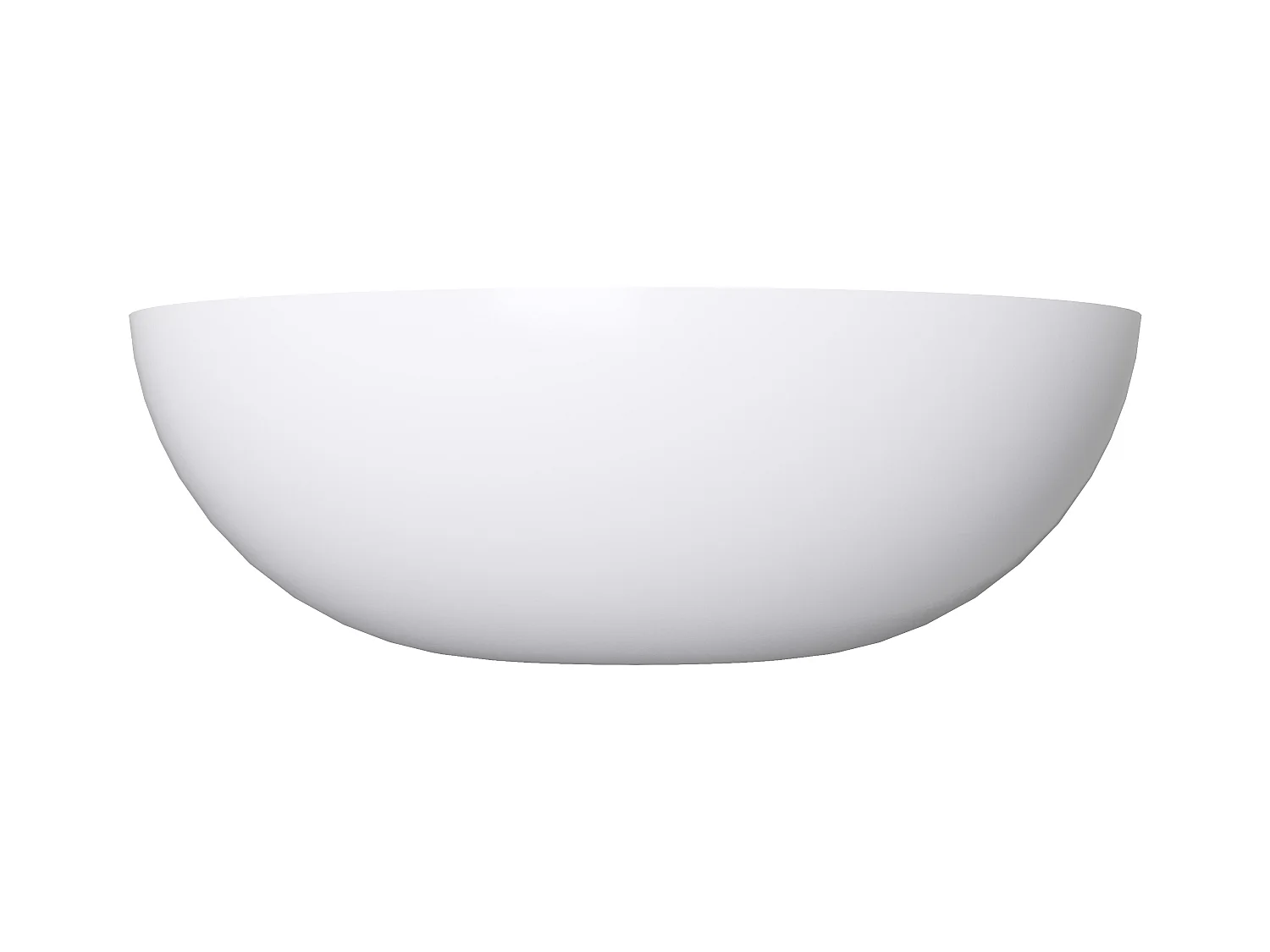Lavabo redondo de solid surface - 40 cm - Blanco - IMJA