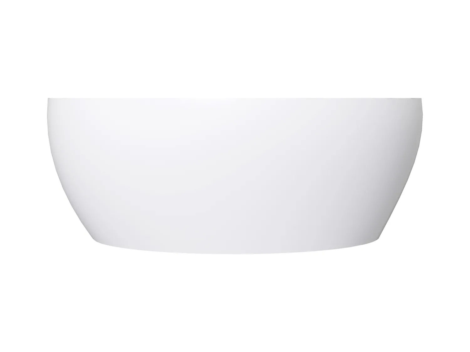 Vasque de salle de bain ovale en solid surface - Blanc - 58 cm - SENGLI