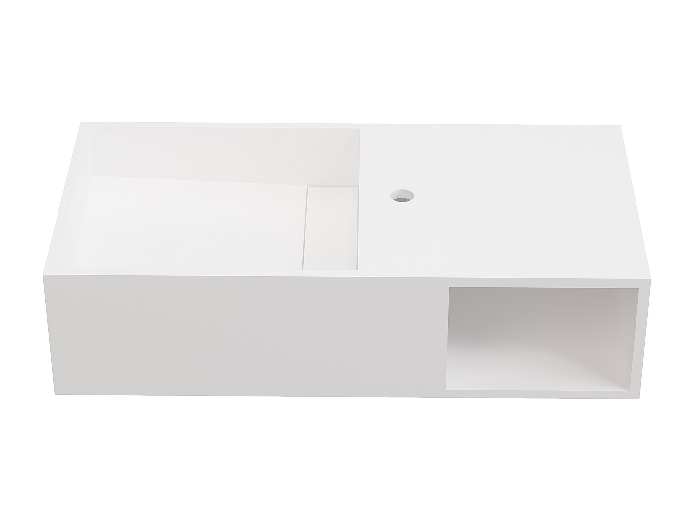 Lavabo Da Parete In Ceramica Soho 60x42 Cm - Bordo Sottile Con Superficie EasyClean Nanosigillata