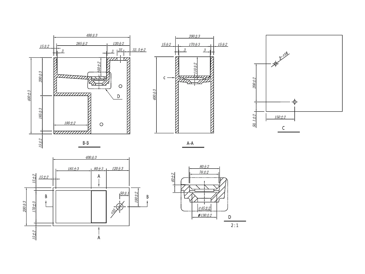 Wastafel van solid surface met nis - Wit - 40 cm - PUMORI