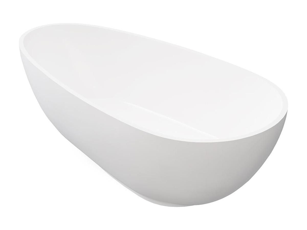 Freistehende Badewanne asymetrisch - 268 L - 172 x 83 x 53 cm - Weiß - FENI günstig online kaufen