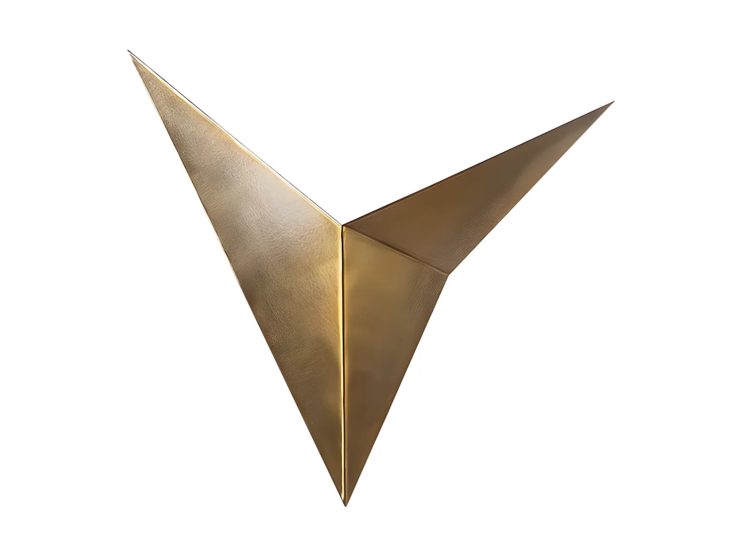 Kinkiet BIRDO z metalu – 34 × 5 × 34 cm (dł. × szer. × wys.) – kolor złoty