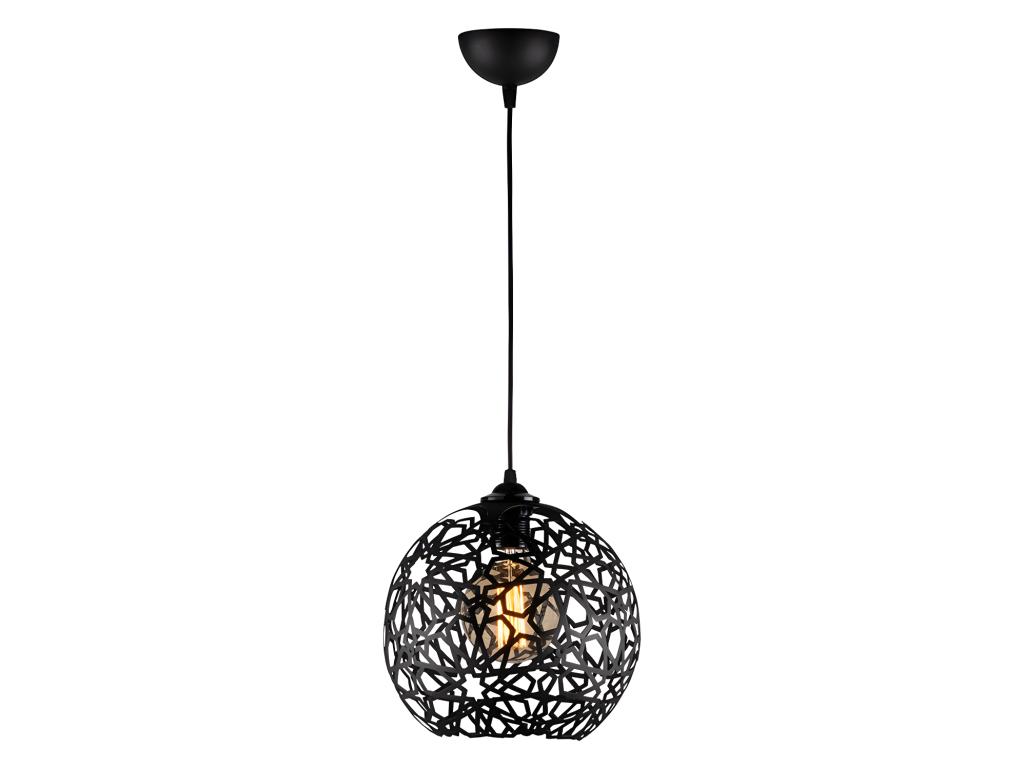 Deckenleuchte höhenverstellbat - Metall - 25 x 39/119 cm - Schwarz - CELIND günstig online kaufen