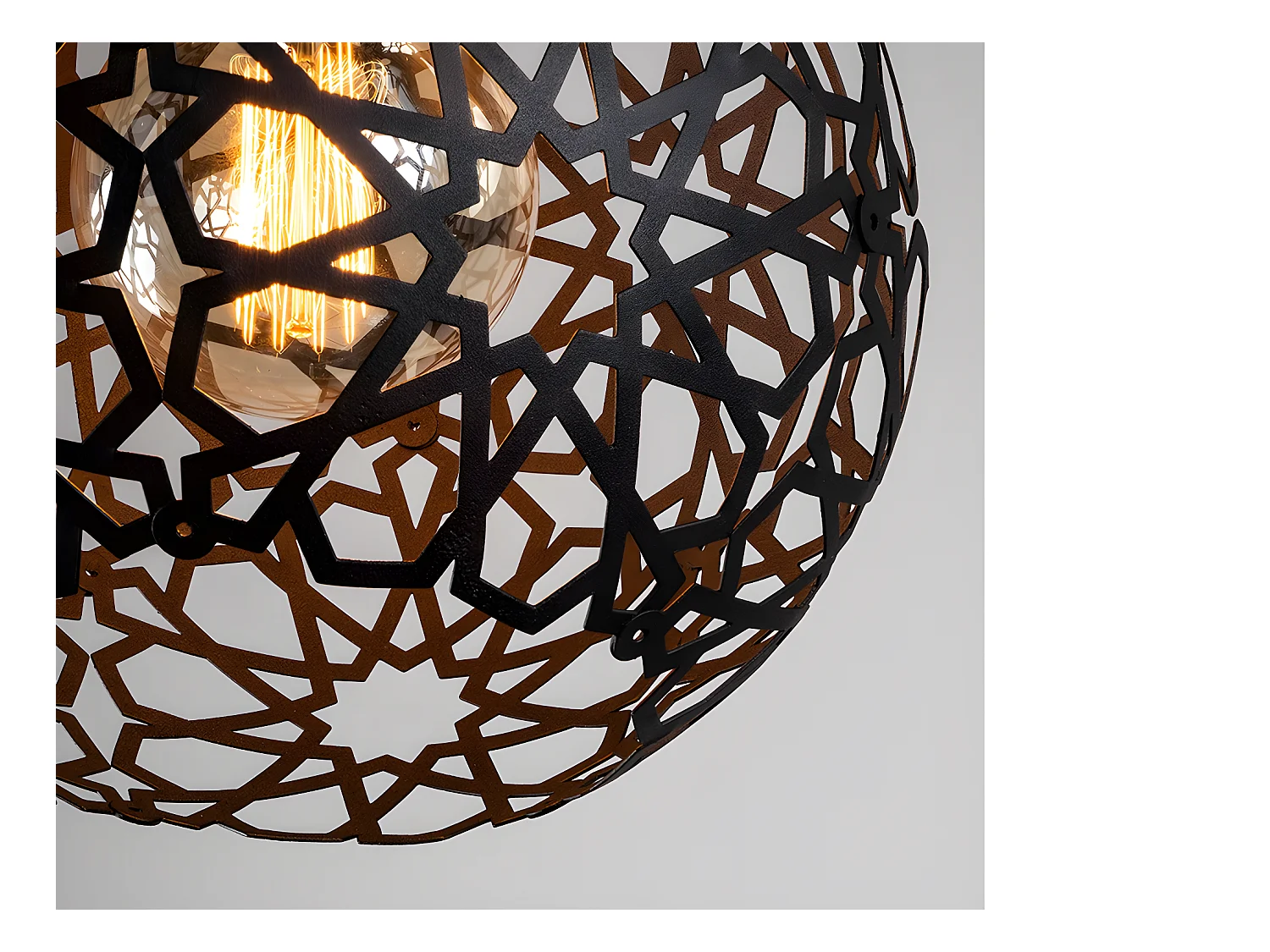 Lámpara de metal de altura ajustable CELINDRA - D. 25 x Alt. 39/119 cm - Negro