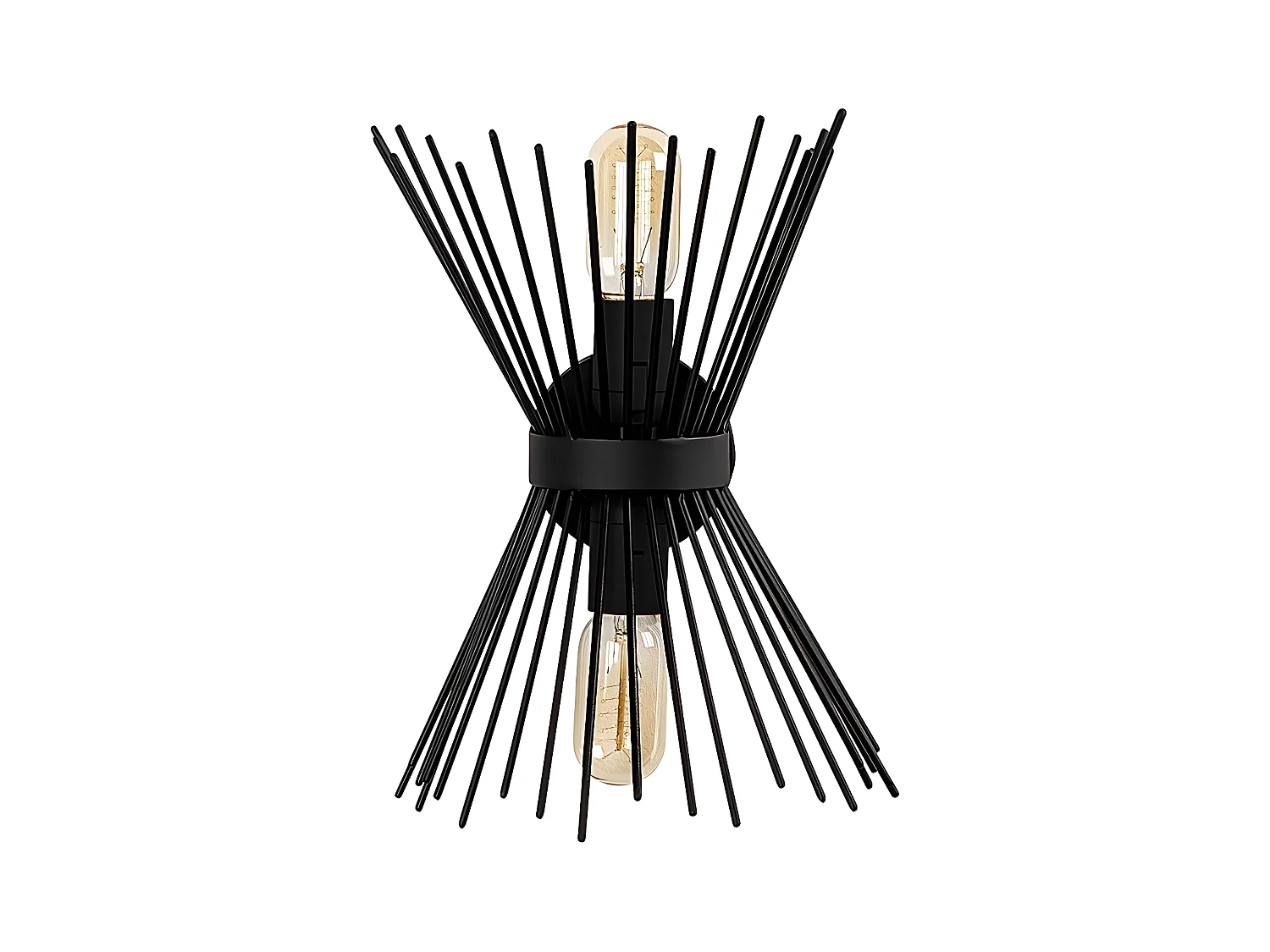 Aplique de metal KIRPI - Alt. 33 cm - Negro