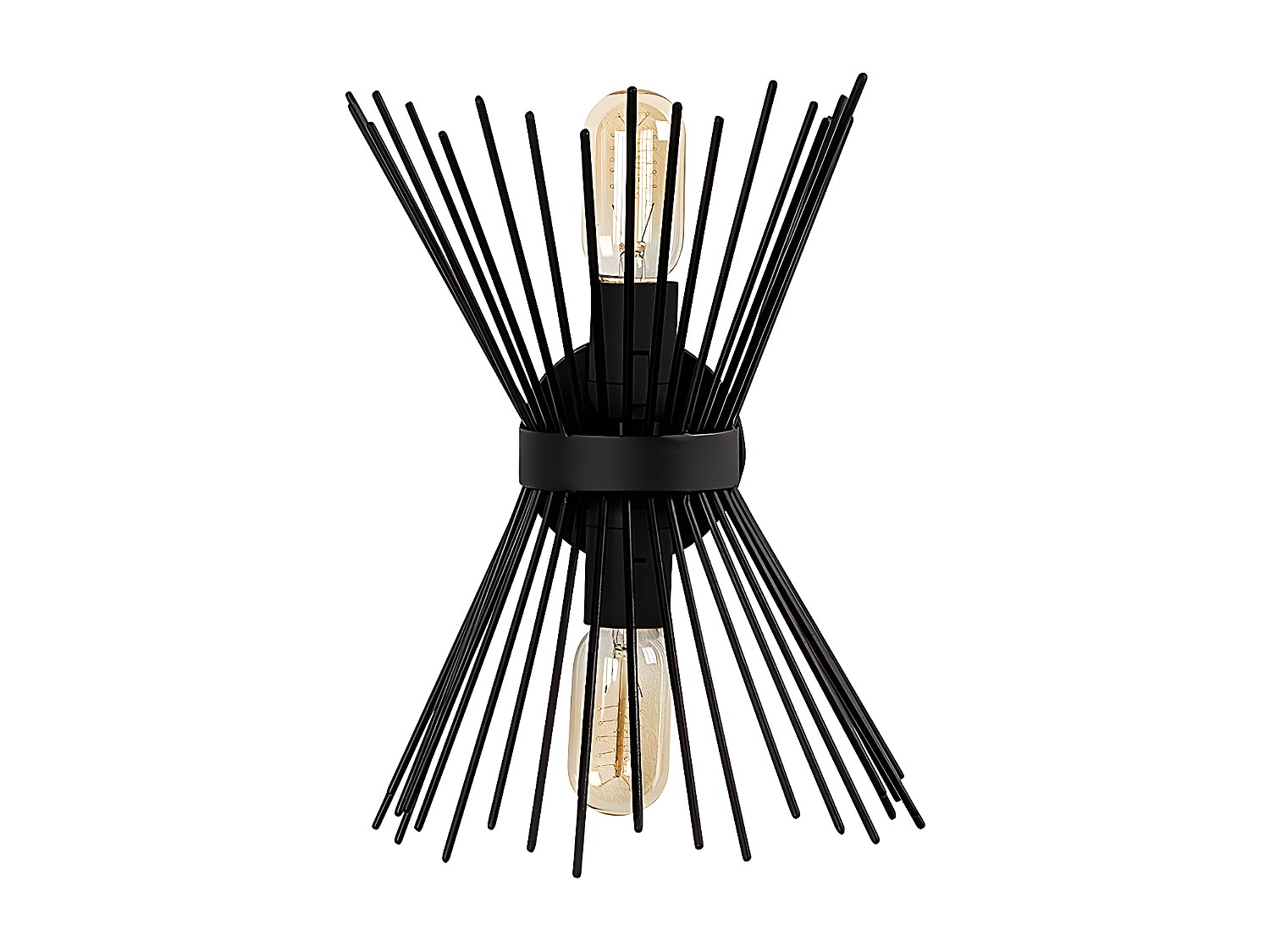 Wandleuchte - Metall - H. 33 cm - Schwarz - KIRPI günstig online kaufen