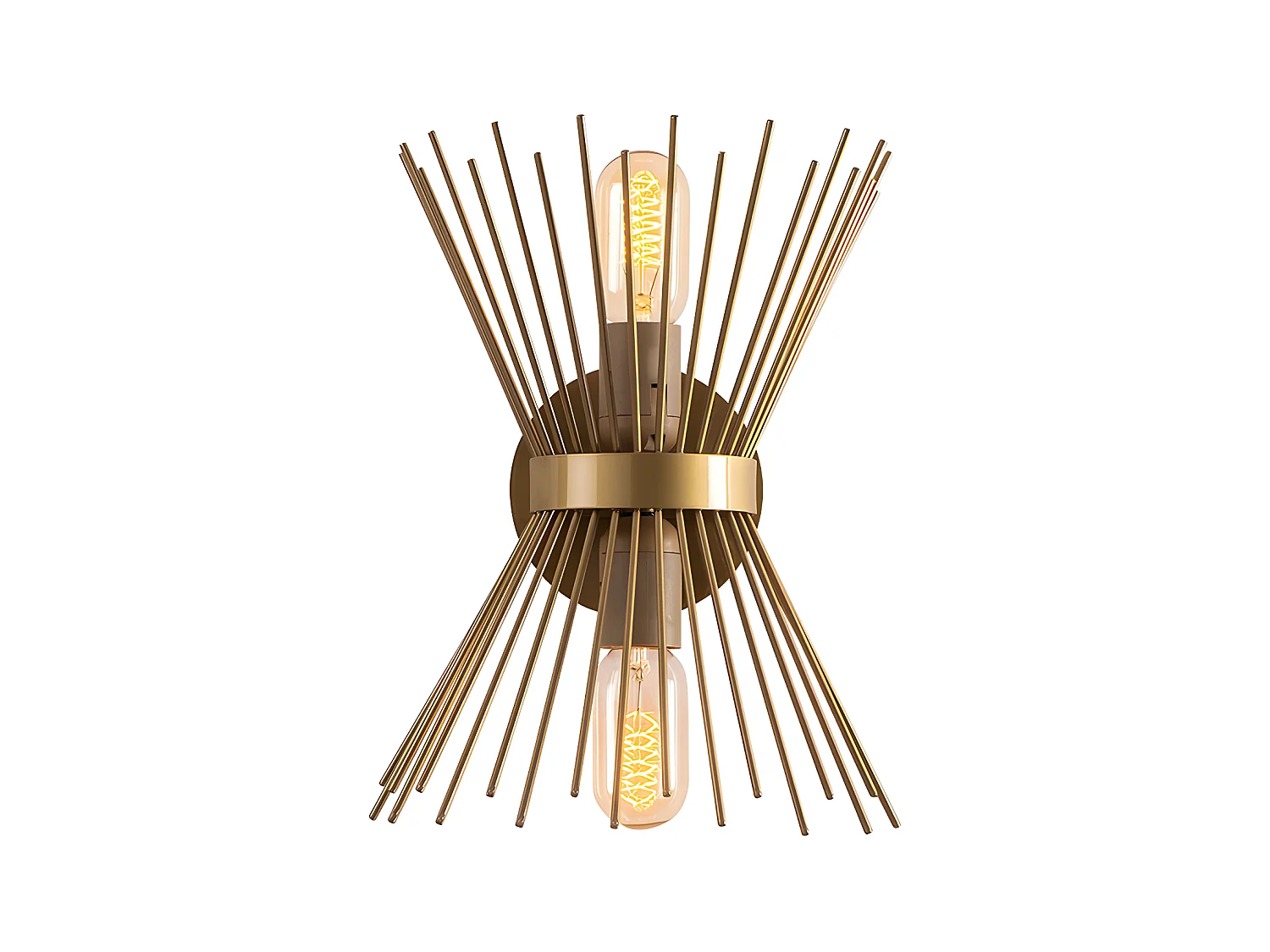 Aplique de metal KIRPI - Alt. 33 cm - Dorado