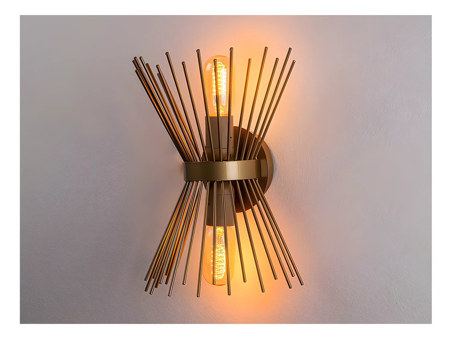 Aplique de metal KIRPI - Alt. 33 cm - Dorado