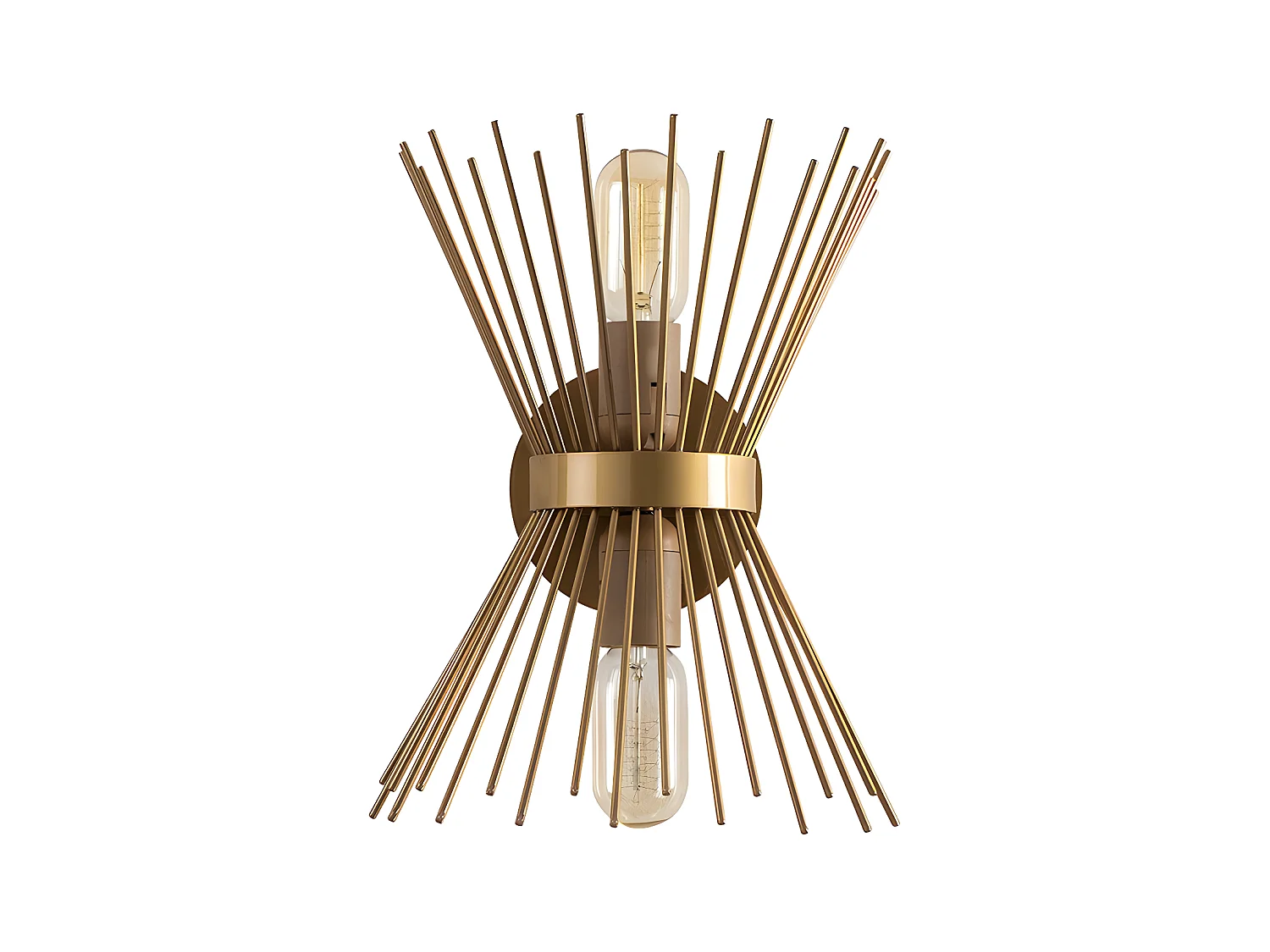 Aplique de metal KIRPI - Alt. 33 cm - Dorado