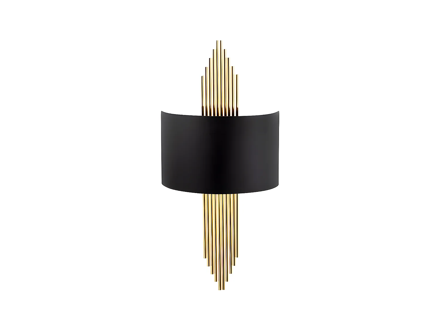 Applique art déco en métal noir et doré - L. 22 x H. 75 cm - SANGARIUS