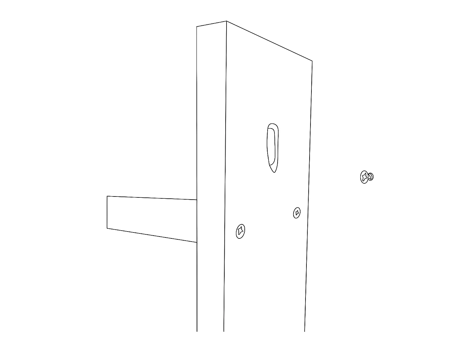 Applique art déco en métal noir et doré - L. 22 x H. 75 cm - SANGARIUS