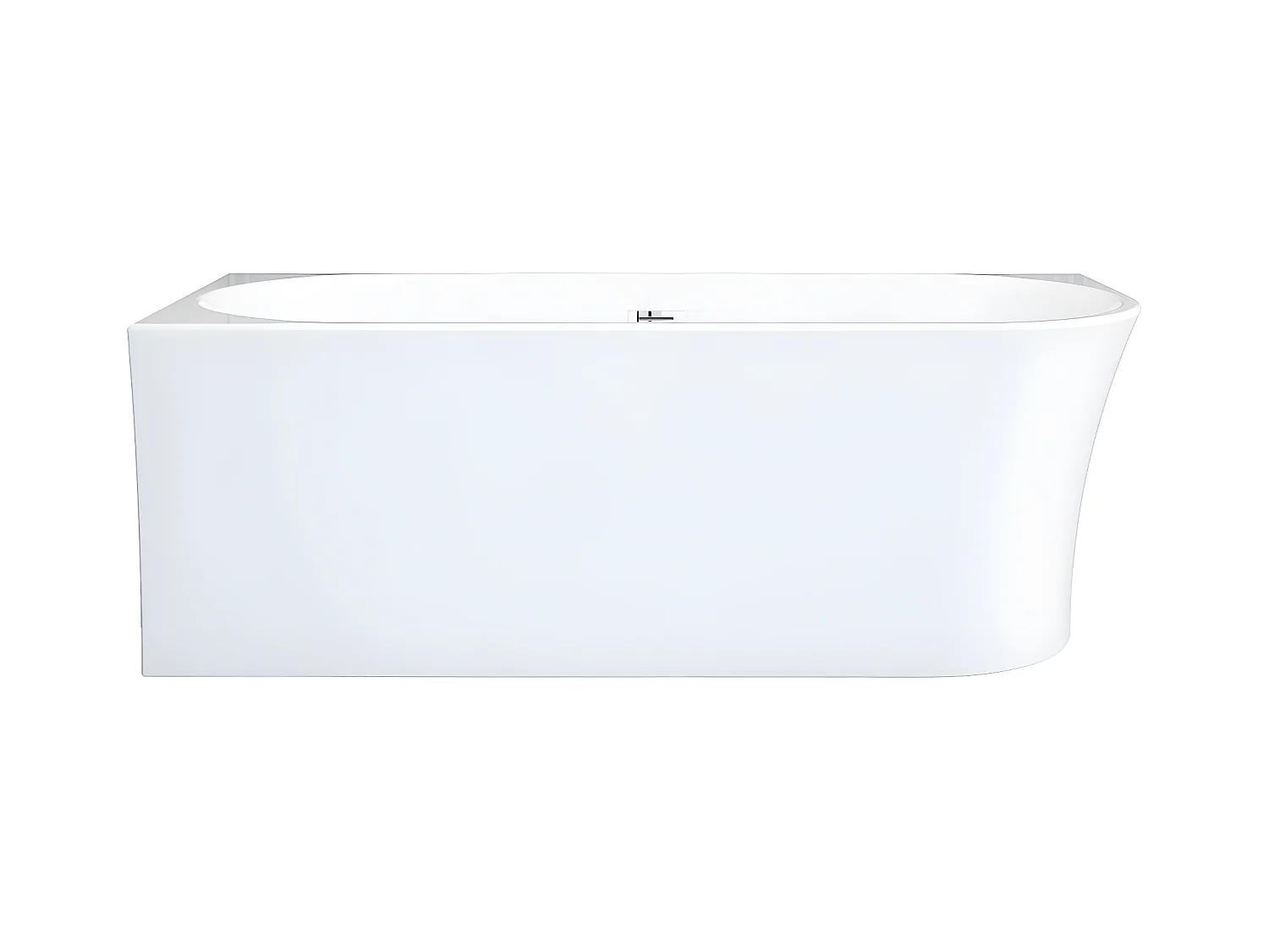 Eckbadewanne - 201 L - 150 x 75 x 59 cm - Acryl - Weiß - Ecke links - PONTICOLA