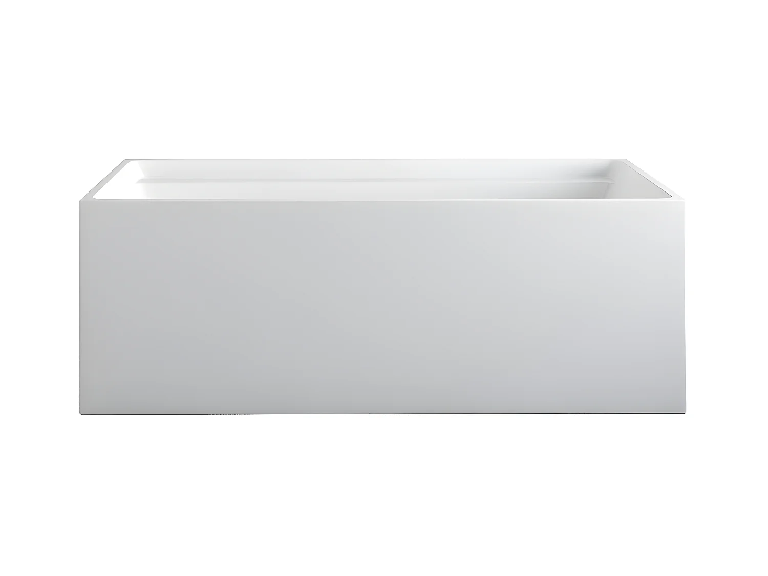 Baignoire îlot rectangulaire - 232 L - 150 x 75 x 60 cm - Blanche - Acrylique - ASPIUS