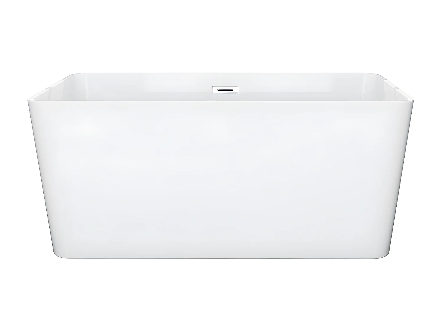 Baignoire îlot rectangulaire - 197 L - 130 x 70 x 55 cm - Blanche - Acrylique - SPICARA