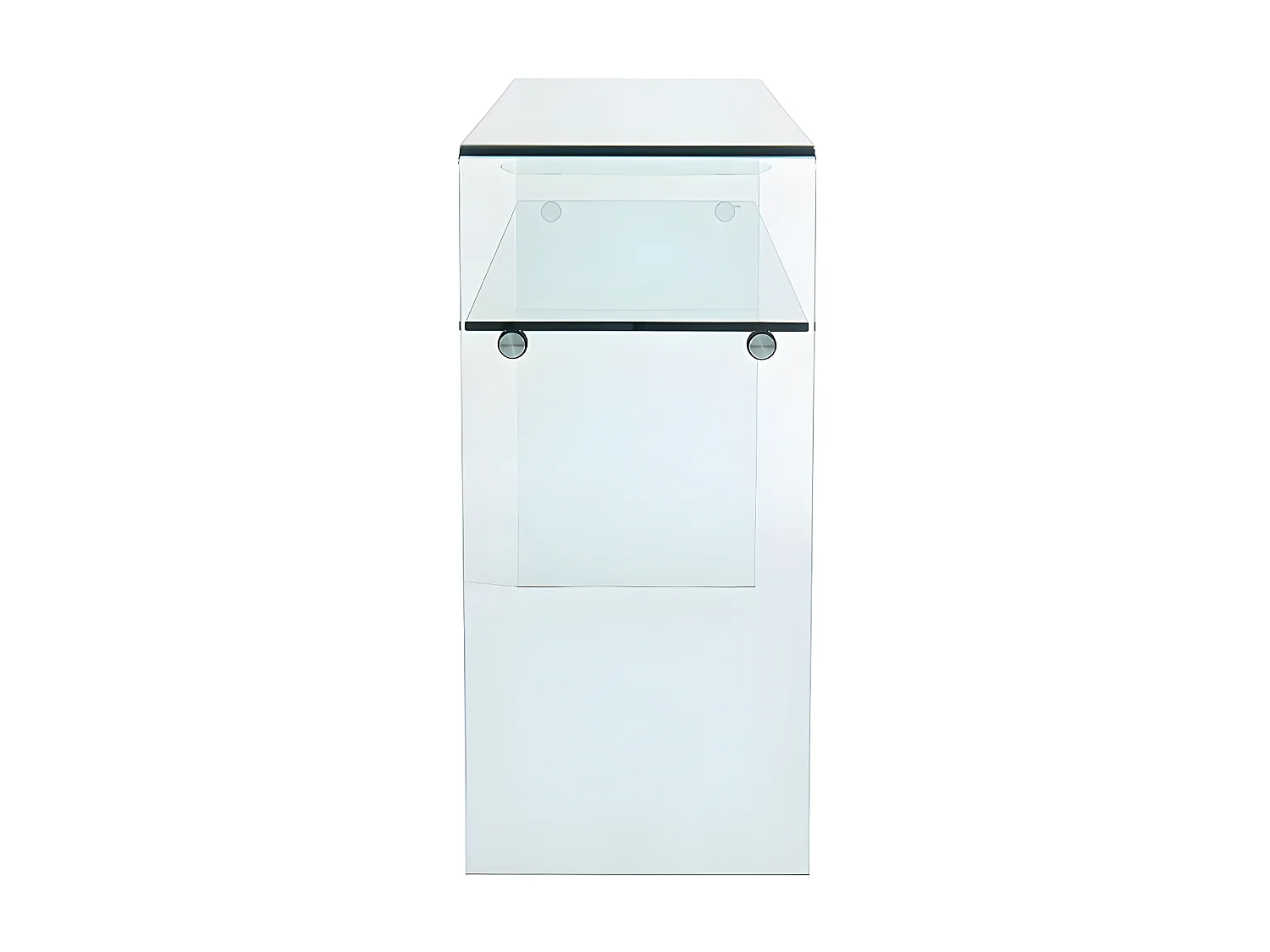Console - 1 niche - Verre trempé - Transparent - STILEOS
