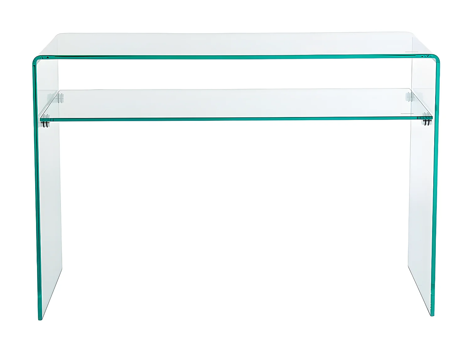 Console - 1 niche - Verre trempé - Transparent - STILEOS