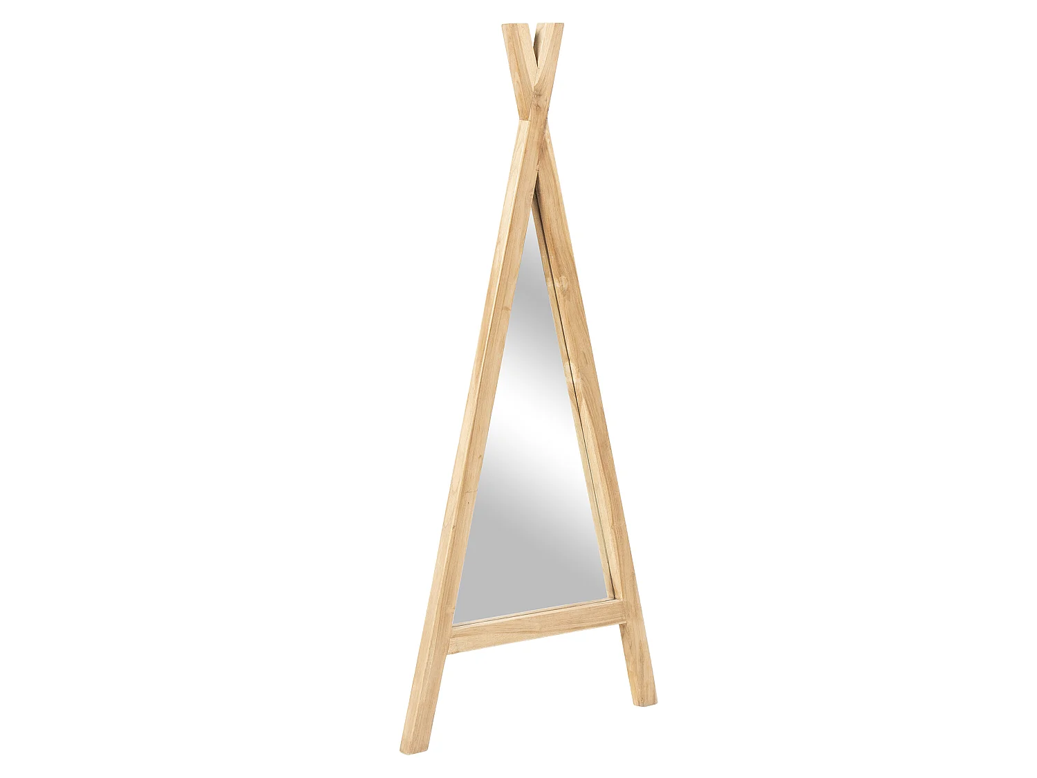 Miroir enfant tipi en bois de mindi - L. 55 x H. 120 cm - Naturel - BATAM