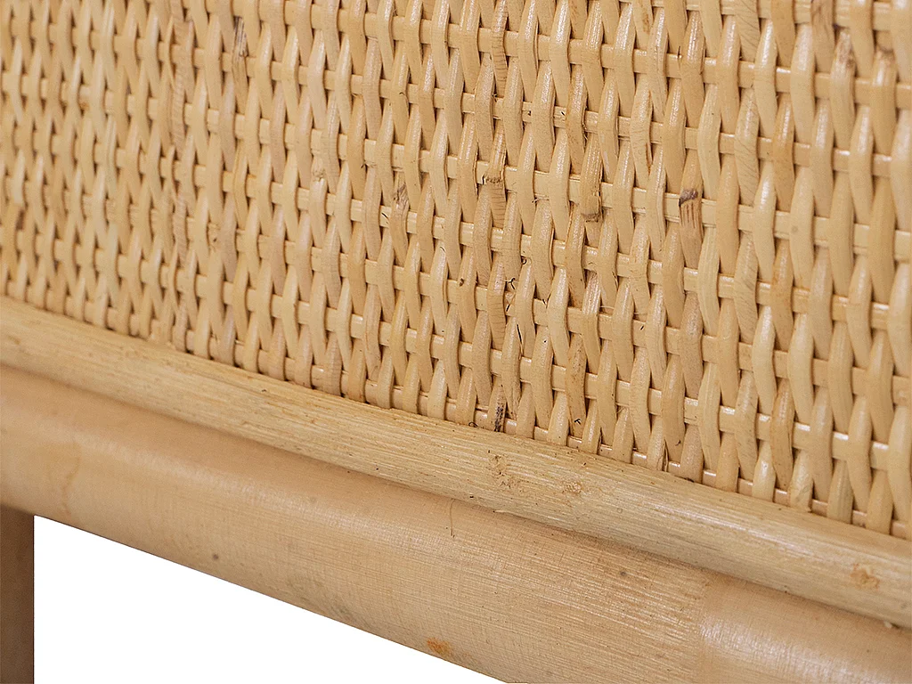 Zagłówek  140 cm – rattan – kolor naturalny SOLIA
