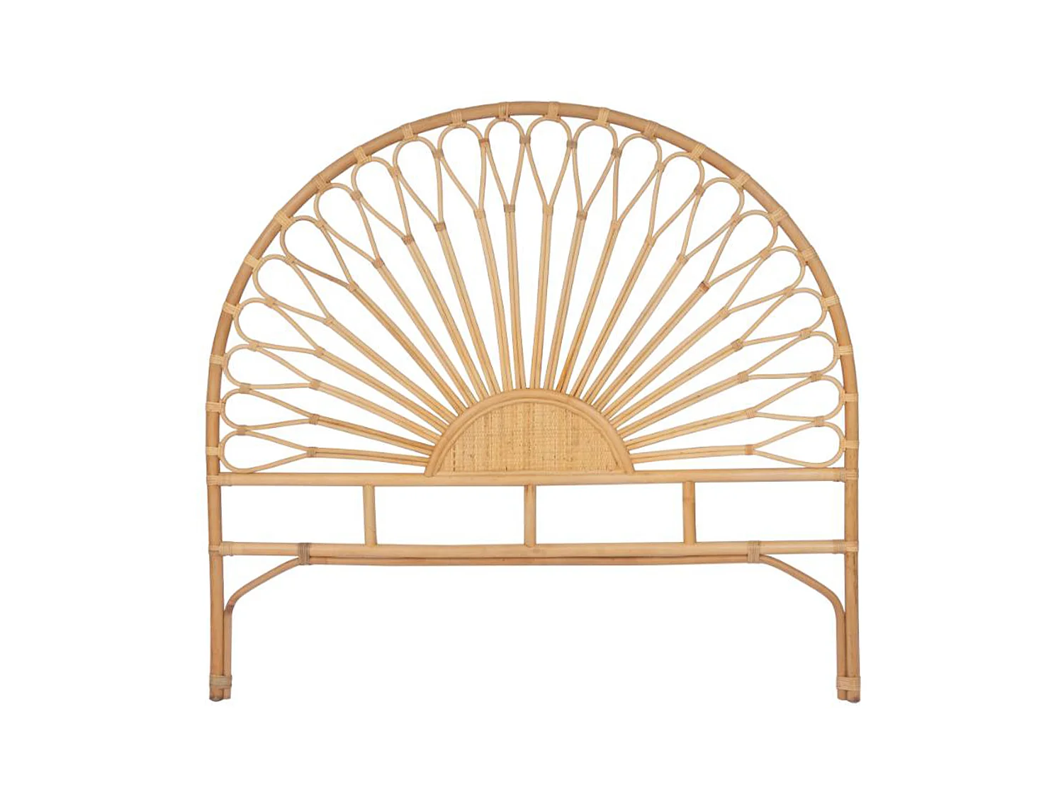 Tête de lit 140 cm - Rotin - Naturel - SOLIA