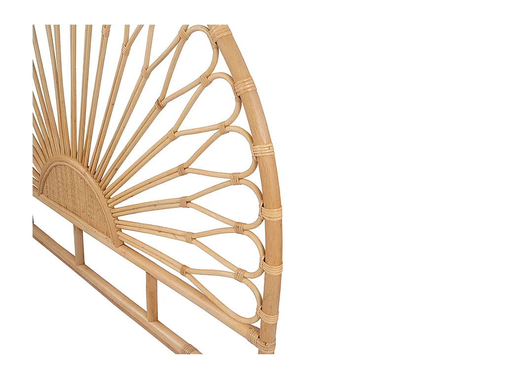 Tête de lit 140 cm - Rotin - Naturel - SOLIA