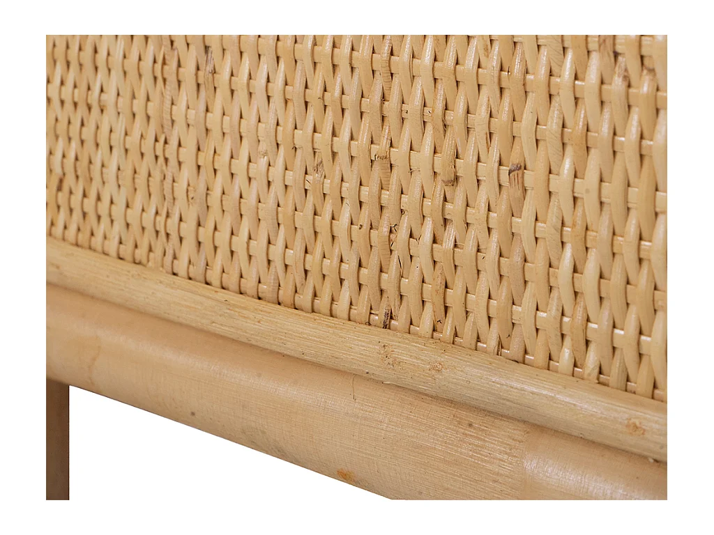 Tête de lit 140 cm - Rotin - Naturel - SOLIA