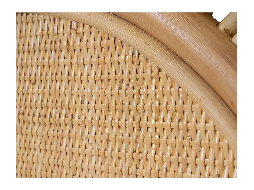 Tête de lit 140 cm - Rotin - Naturel - SOLIA