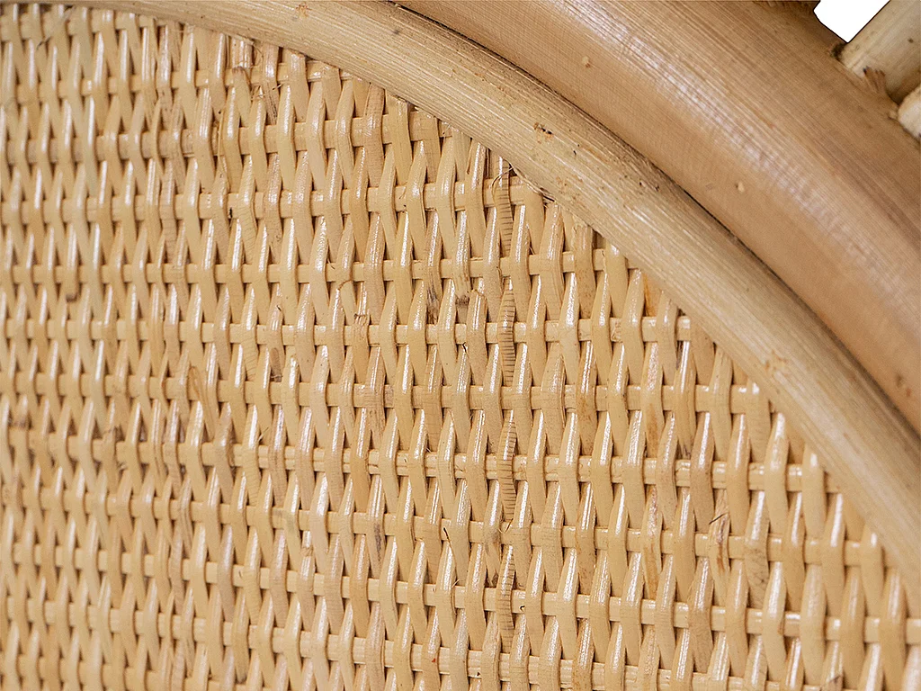Bettkopfteil - Rattan - 140 cm - Naturfarben - SOLIA