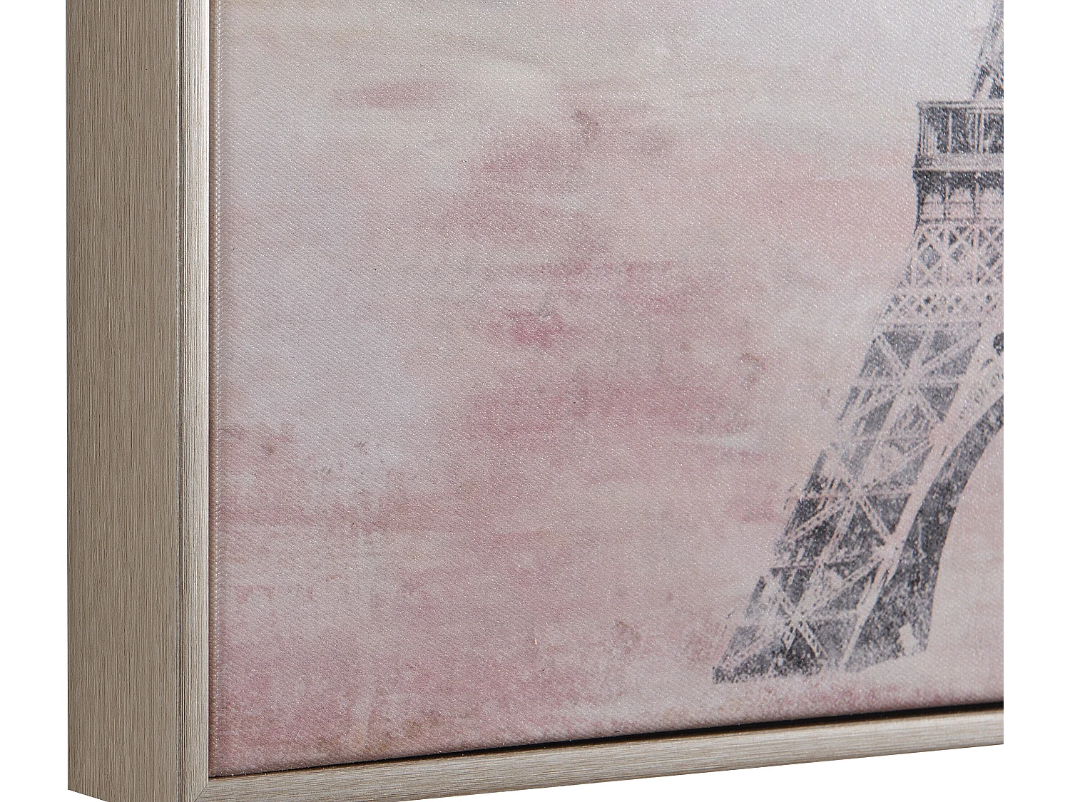 Trykt lærred med Paris-motiv og smykker - L. 54 x H. 64 cm - Fyrretræsramme - LUTECE