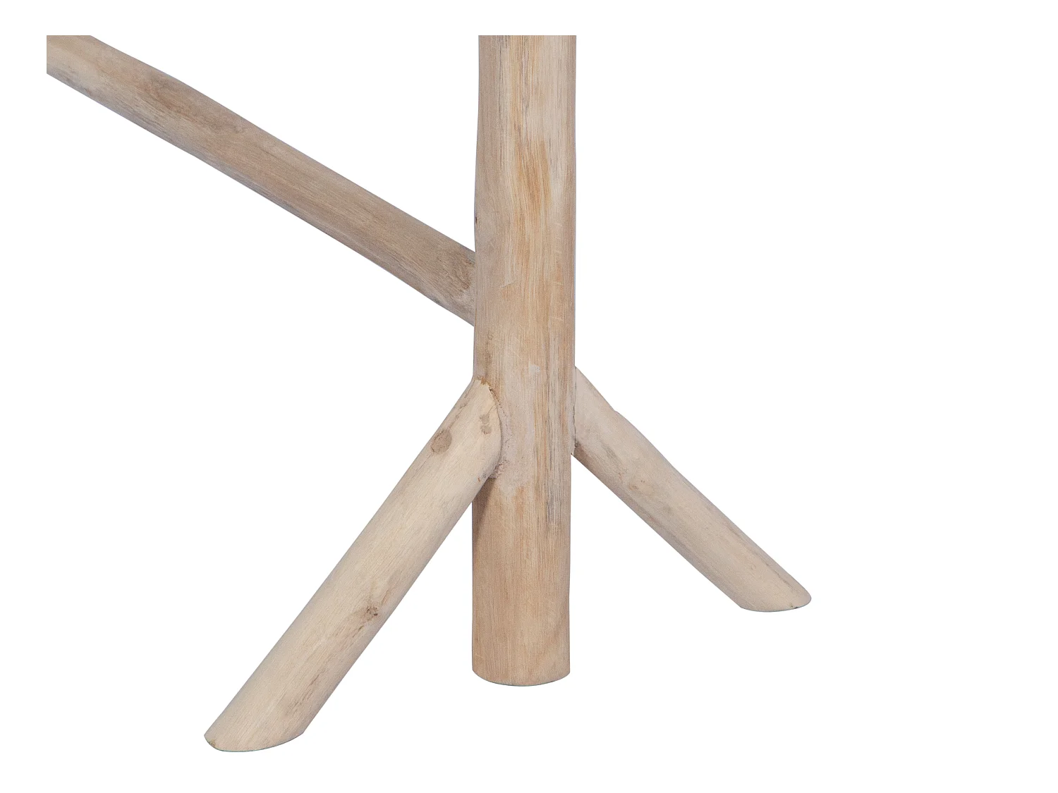 Handdoekhouder op poten van massief teakhout - L80 cm x D29 cm x H75 cm - FODNA